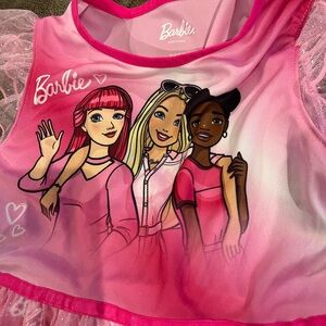 Barbie pink nightgown flutter sleeves